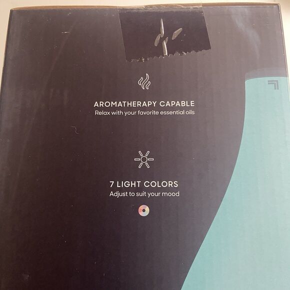 Sharper Image AROMA 2 Ultrasonic Humidifier Aromatherapy White 7 Color Lights - Picture 3 of 5